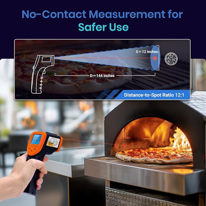 Etekcity Infrared Thermometer Laser Temperature Gun 1080, -58°F~ 1130°F - Image 6