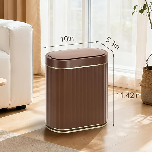 ELPHECO Bathroom Motion Sensor Trash can, 2 Gallon Automatic Garbage Can - Image 2