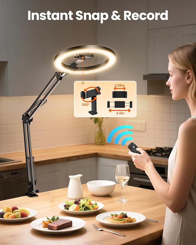 Upgrade Ring Light Overhead Camera Phone Mount - Image 5