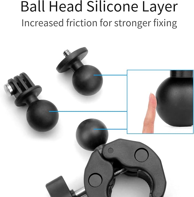 SOONSUN Super Clamp Mount with Dual 360° Ball Heads & Phone Holder, Heavy-Duty - Image 4