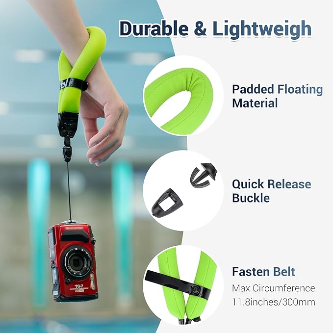 JJC Waterproof Camera Floating Wrist Strap - Image 4