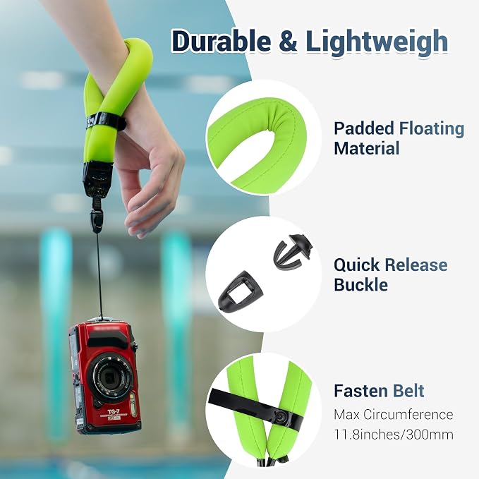 JJC Waterproof Camera Floating Wrist Strap - Image 3