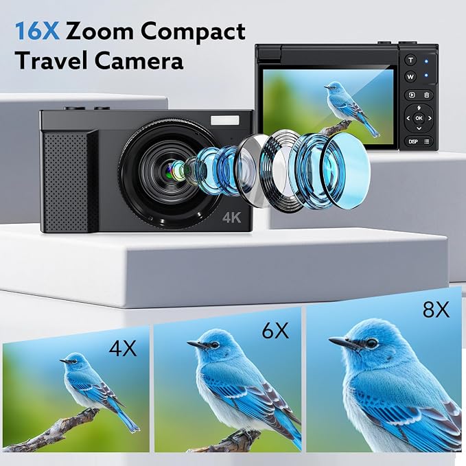 4K Digital Camera, 64MP Vlogging Camera - Image 5