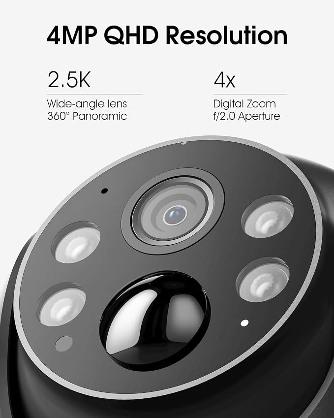 ARCCTV Security Cameras Wireless Outdoor Solar, 4MP 360° View Battery Powered - Image 4
