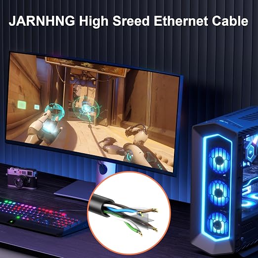 Cat6 Ethernet Cable 1000ft Bulk, Outdoor/Indoor 26awg UTP Network Wire - Image 5