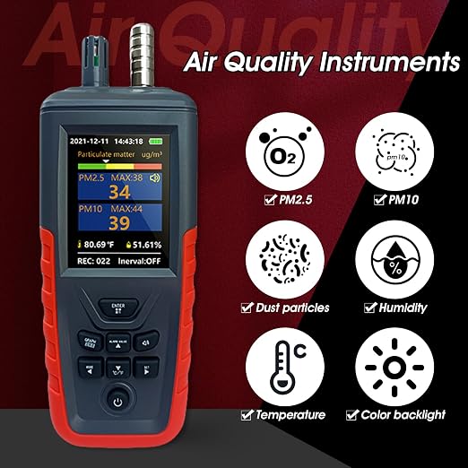 Air Quality Monitor Dust Particle Counter Indoor, Home Air Quality Sensitivity - Image 2