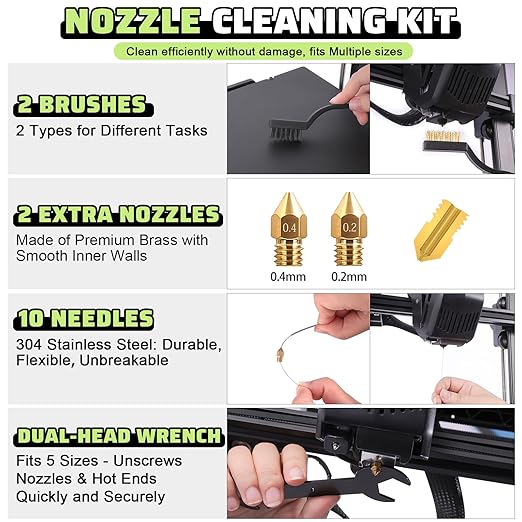 3D Printer Tools Kit, Removal Scrapers, Finishing Tools, 5 Types of Files - Image 3