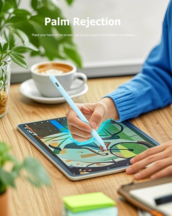 Blue Pen for iPad – Fast Charging, Palm Rejection and Tilt Sensitivity - Image 3