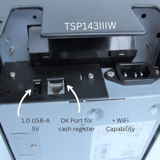 Star Micronics TSP143IIIW Wi-Fi Thermal Receipt Printer - Image 3