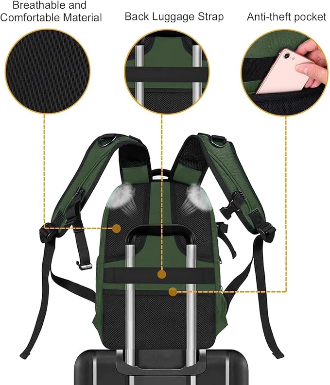 MOSISO Camera Backpack, DSLR/SLR/Mirrorless Photography Camera Bag Full Open - Image 4