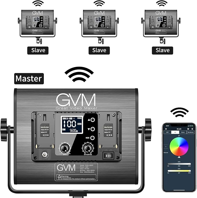 GVM RGB LED Video Light, Photography Lighting - Image 5