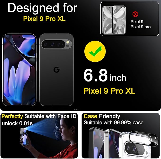 Ferilinso Full Coverage 3 Pack Screen Protector - Image 2