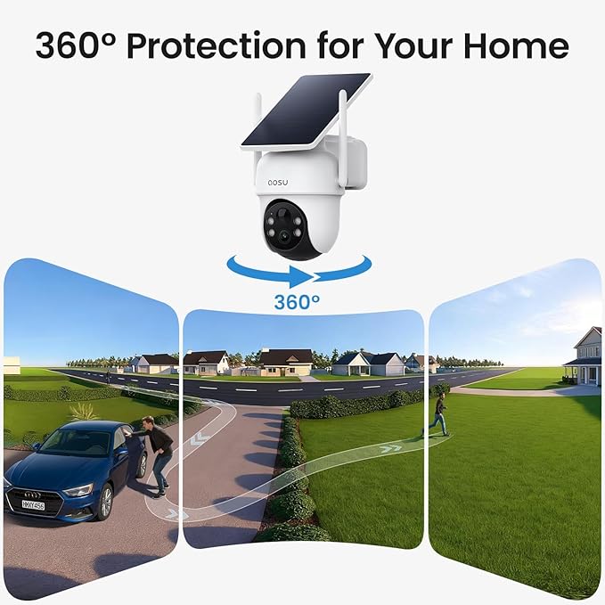 aosu Security Cameras Outdoor Wireless, 4 Cam-Kit, No Subscription Required - Image 4