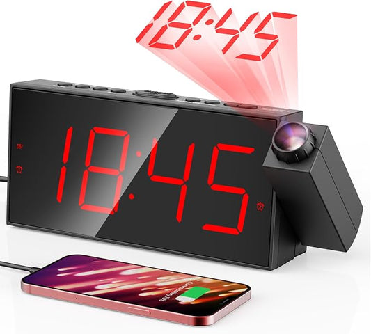 Digital Projection Alarm Clocks by Mesqool