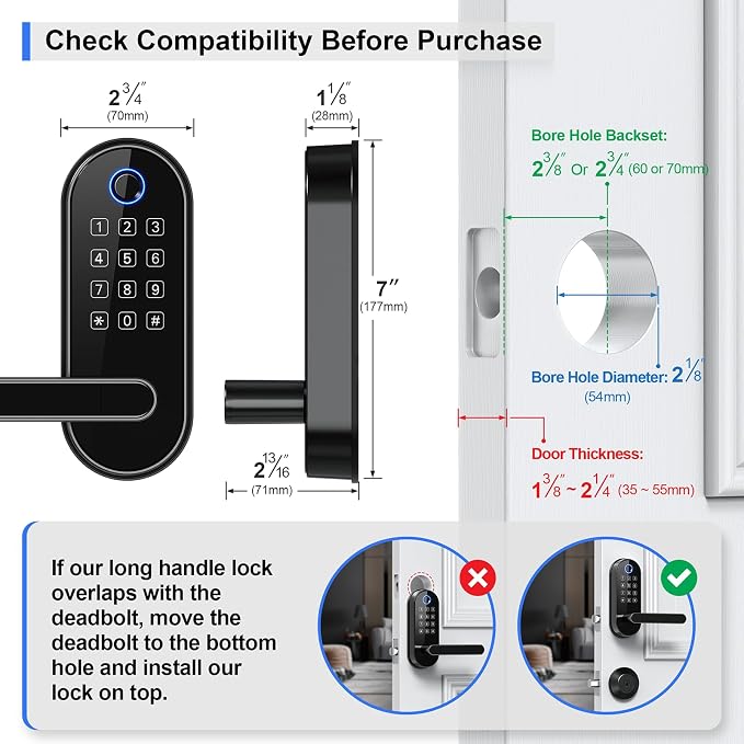 Bluetooth Fingerprint Smart Lock - Image 8