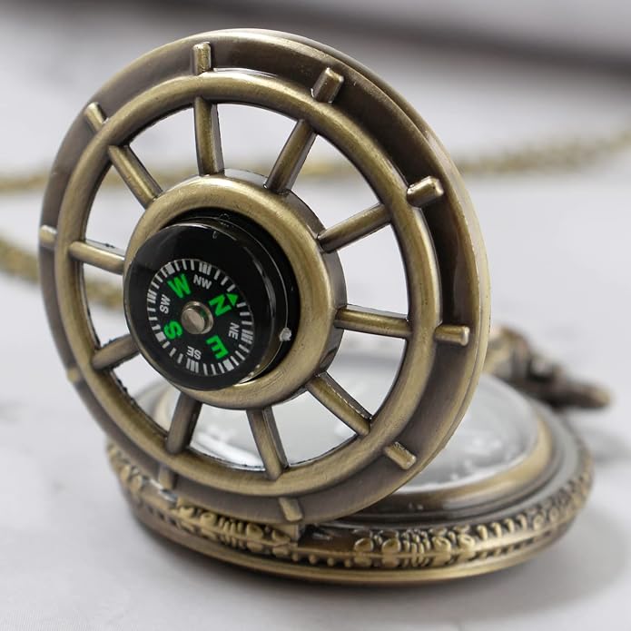 Men's Pocket Watch, Arabic Digital Dial Pocket Watches - Image 6