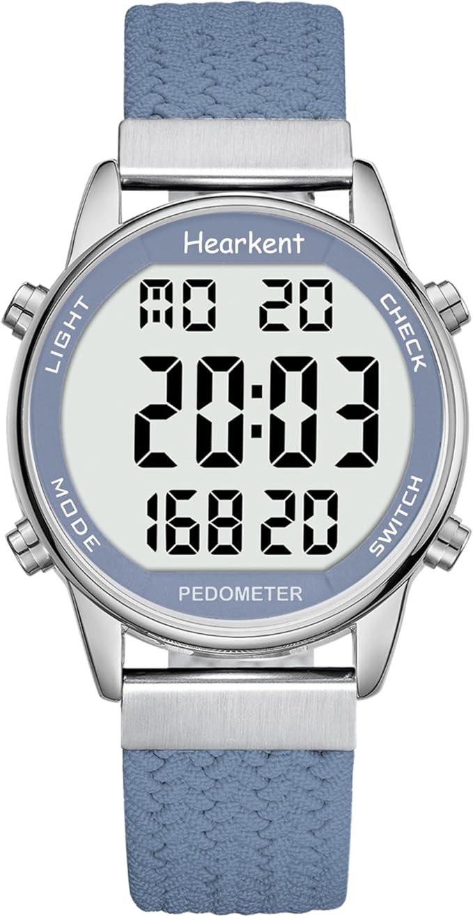 Hearkent Pedometer Watch for Walking Steps and Miles-Men&Women-Step Counter for by Hearkent