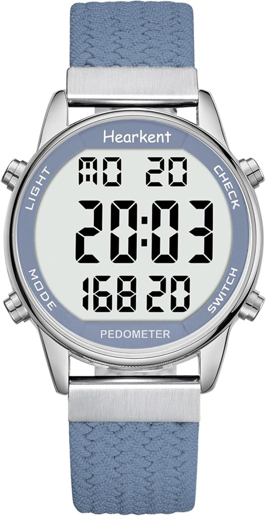 Hearkent Pedometer Watch for Walking Steps and Miles-Men&Women-Step Counter for by Hearkent
