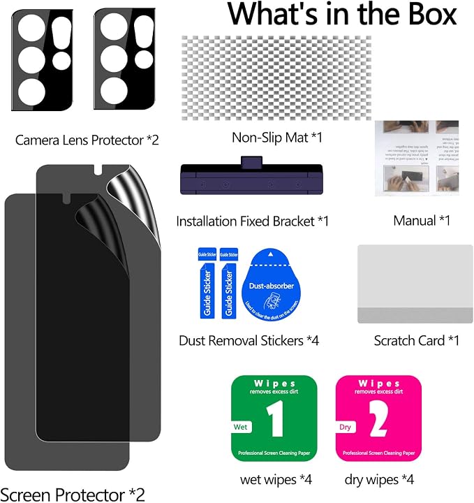 LYWHL Anti-Spy Full Adhesive Flexible Film + Camera Lens Glass Protector - Image 6