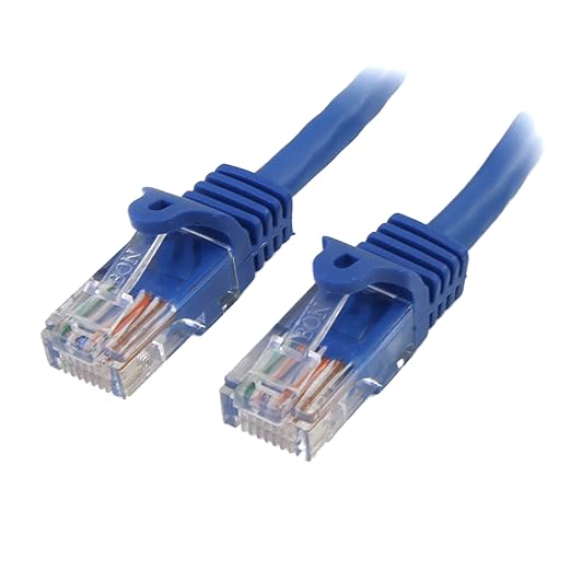 StarTech.com 12 ft Blue Snagless Cat5e UTP Patch Cable by StarTech