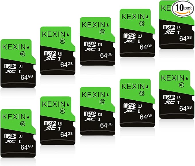 KEXIN 64GB Micro SD Card 10 Pack by Home