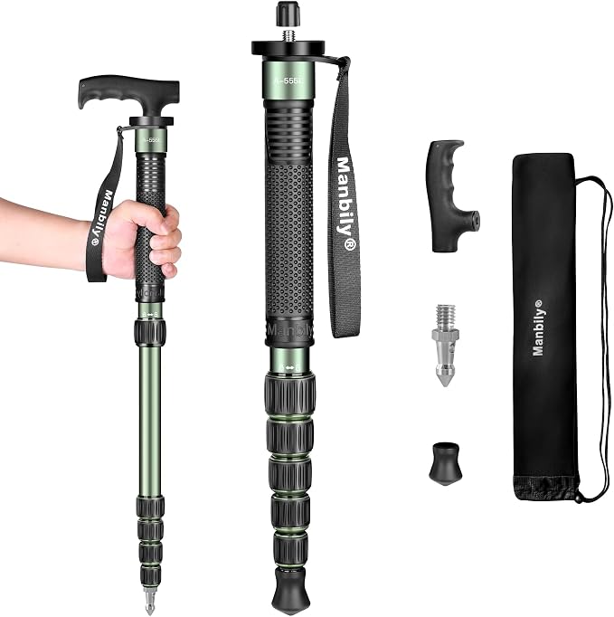 Manbily Camera Monopod Aluminum Portable Compact Lightweight Travel Monopod by Manbily