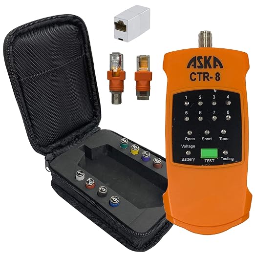 8-Way Coaxial Cable Mapper Locator Toner Tracer, Circuit Tester, Coax Wire - Image 2