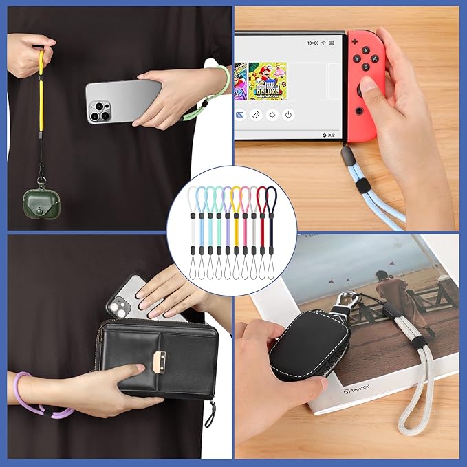 FrgKbTm Hand Wrist Strap Lanyard, Adjustable Nylon Colorful - Image 7