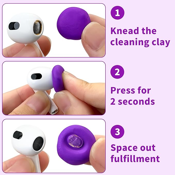 Cleaner Kit for Airpod, Earbud Cleaning Putty, Cleaning Kit Compatible - Image 4