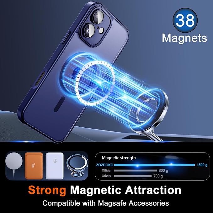 for iPhone 16 Plus Case with Privacy Screen Protector and Camera Protection - Image 3