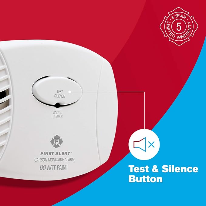 FIRST ALERT CO400-3 Carbon Monoxide Detector, Battery Operated - Image 5