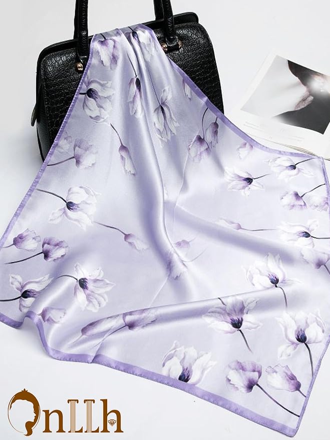 Silky Scarf for Women Lightweight Satin Bandanas Neck Hair Wrap For Sleeping - Image 5