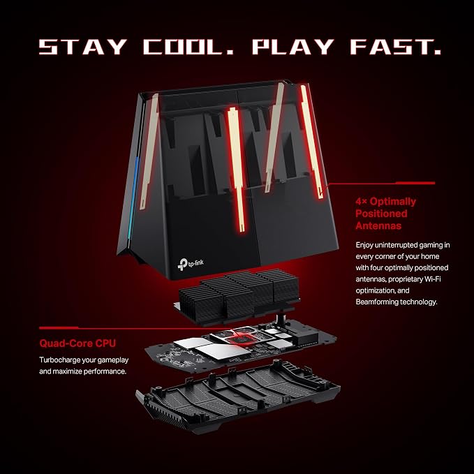 TP-Link Tri-Band BE11000 Wi-Fi 7 Gaming Router Archer GE650 | 6-Stream 11 Gbps - Image 7