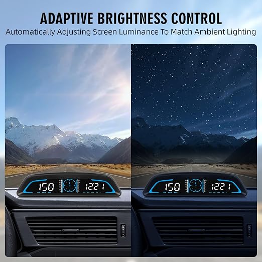 Digital GPS Speedometer MPH for Car 5.5 inch LCD Heads Up Display HUD - Image 4