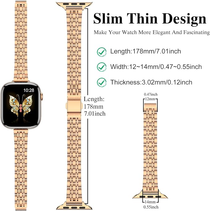MioHHR Slim Metal Band Compatible - Image 3