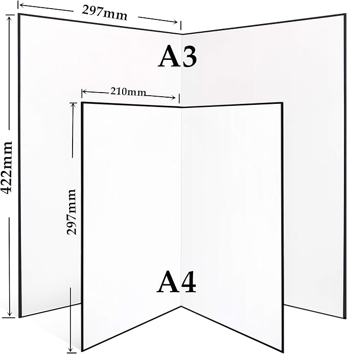 Light Reflector 3 in 1 Photography Reflector Cardboard, A4 Size Folding Light - Image 6