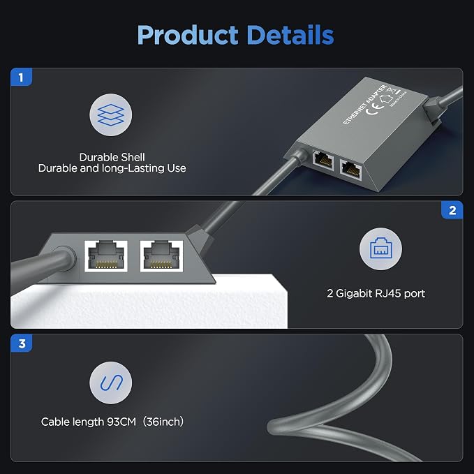 LUCMO Multi Ports Starlink Ethernet Adapter - Image 9