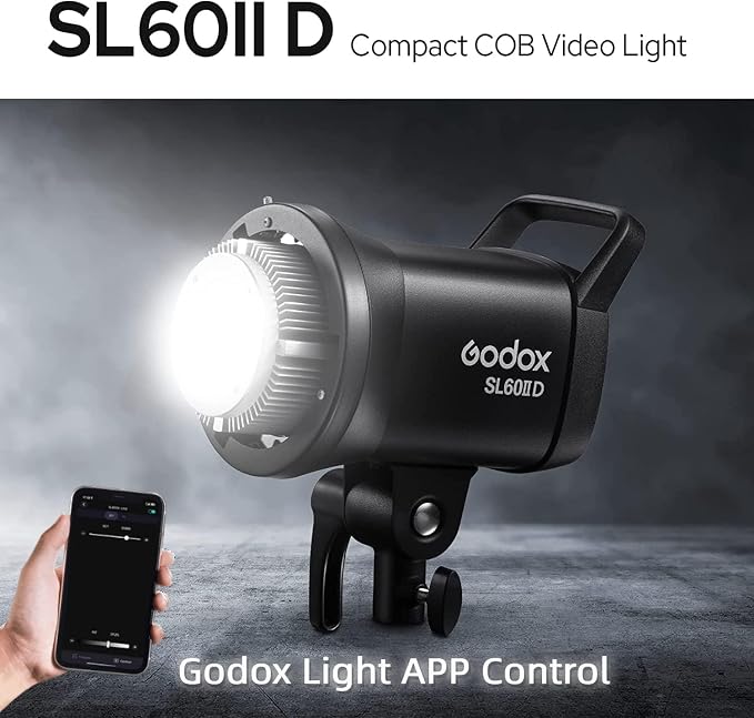 Godox SL60IID 70W LED Video Light, 18600Lux@1M 5600K LED Continuous Light - Image 3
