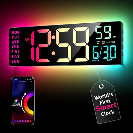 EASYERA Smart Digital Wall Clock by EASYERA