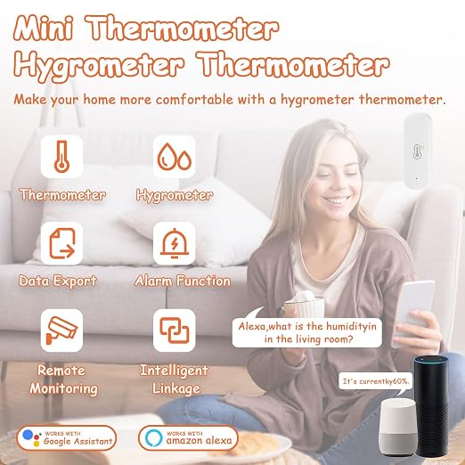 WiFi Hygrometer Thermometer Sensor, Indoor Outdoor Wireless Temperature - Image 6