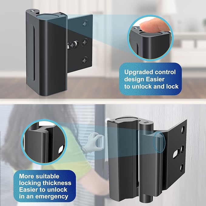 2Pack Door Reinforcement Lock Withstands 800lbs of Force - Image 7