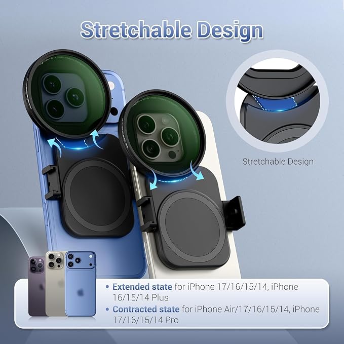 Upgraded 67mm CPL Filter for iPhone 17, Lens Filter Adapter Pouch Set for - Image 5