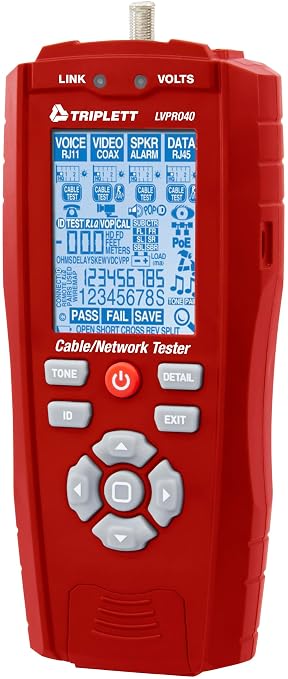 Triplett LVPRO40 10Gb Multifunctional Low Voltage Cable/Network Tester - Image 2
