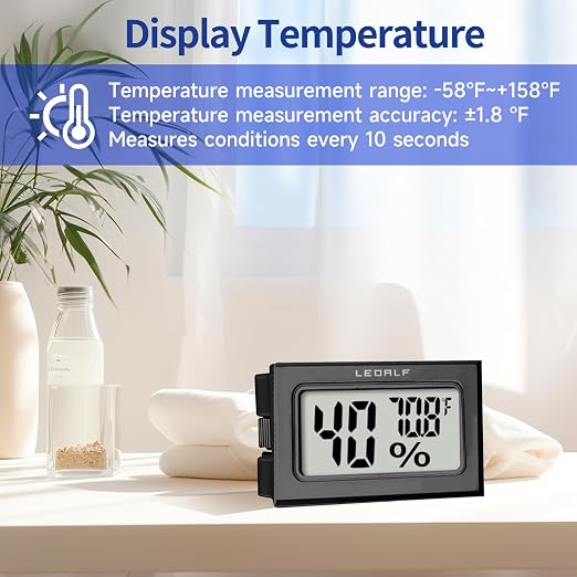 Humidity Meter Hygrometer Room Thermometer Indoor Digital Temperature and - Image 4