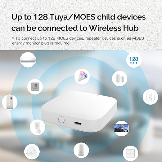 MOES ZigBee & Bluetooth & Mesh Gateway, Tuya Wireless Smart Home Bridge Hub - Image 6