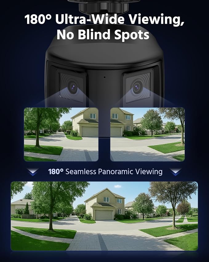 ANNKE FCD800 4K 8MP Dual Lens PoE Security Camera, 2mm 180°Wide Angle, Smart - Image 3