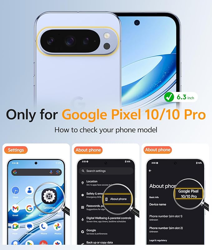 FNTCASE for Google Pixel 10 Pro Case: for Pixel 10 Case Anti Yellowing - Image 2