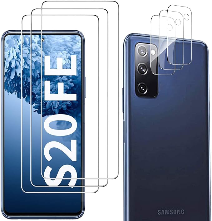 Galaxy S20 FE Screen Protector and Camera Protector, Tempered Glass Screen by Unknown