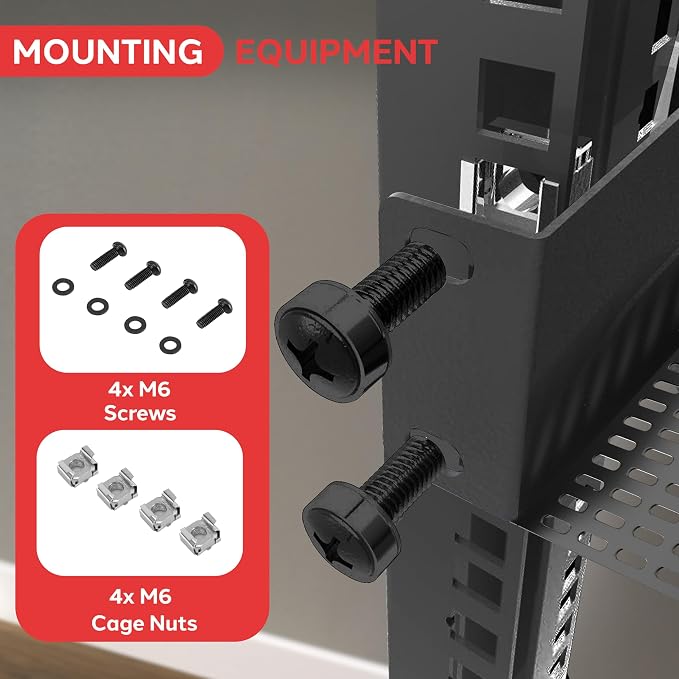 Pyle 2-Pc 1U Server Rack Shelf, Vented Shelves - Image 4