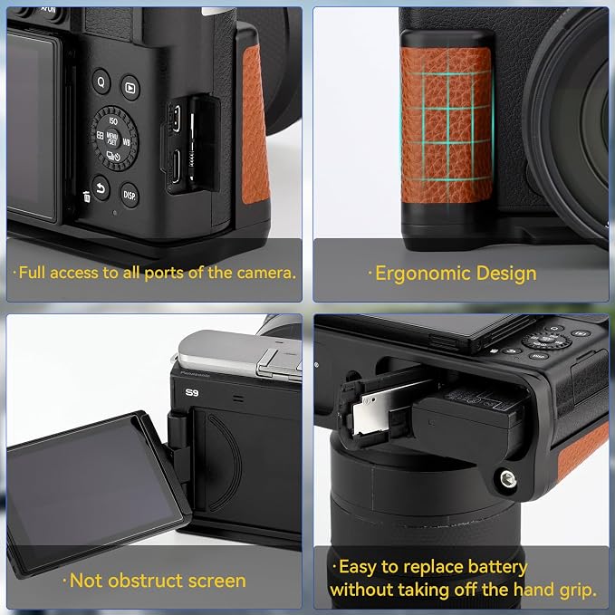 Haoge HG-S9-C Handle HandGrip for Panasonic LUMIX S9 Camera Body S9K L-Shape - Image 2